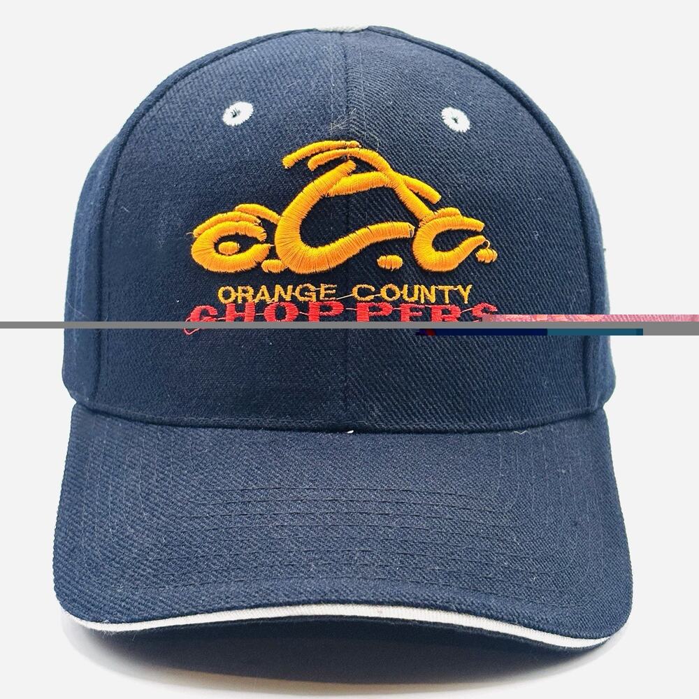 Orange County Choppers Biker Strapback Ball Cap/Hat OCC Adjustable Y2K